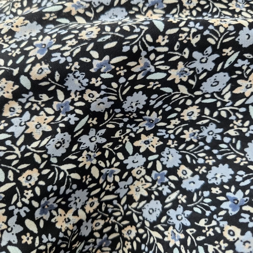 Floral Navy and White Women's Top - Picture 5 of 5